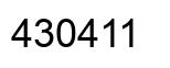 Número 430411 imagen negro