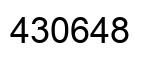 Number 430648 black image