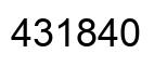 Número 431840 imagen negro