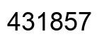 Número 431857 imagen negro