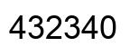 Número 432340 imagen negro