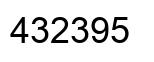 Número 432395 imagen negro