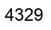 Número 4329 imagen negro