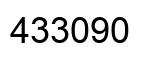Number 433090 black image