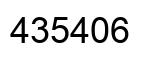 Number 435406 black image
