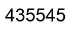 Número 435545 imagen negro