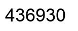 Número 436930 imagen negro