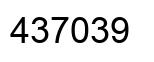 Número 437039 imagen negro
