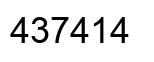 Número 437414 imagen negro
