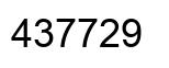 Número 437729 imagen negro