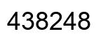 Number 438248 black image