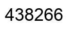 Number 438266 black image