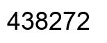 Number 438272 black image