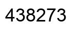 Number 438273 black image