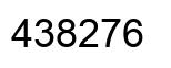 Number 438276 black image