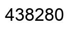 Number 438280 black image