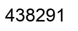 Number 438291 black image