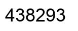 Number 438293 black image