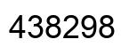 Number 438298 black image