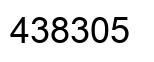 Number 438305 black image