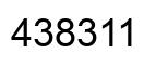 Número 438311 imagen negro
