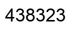 Número 438323 imagen negro