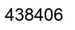 Number 438406 black image