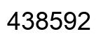 Number 438592 black image