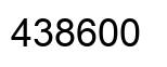 Number 438600 black image