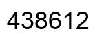 Número 438612 imagen negro