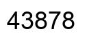 Número 43878 imagen negro