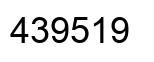 Number 439519 black image