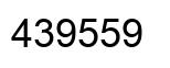 Number 439559 black image