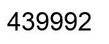 Número 439992 imagen negro