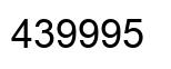 Number 439995 black image