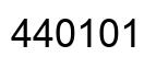 Number 440101 black image