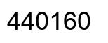 Number 440160 black image