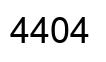 Número 4404 imagen negro