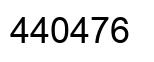 Number 440476 black image