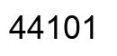 Number 44101 black image