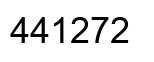 Number 441272 black image