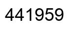 Número 441959 imagen negro