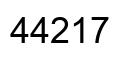 Number 44217 black image