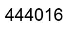 Number 444016 black image