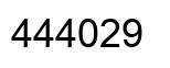Número 444029 imagen negro