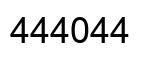Number 444044 black image