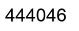 Number 444046 black image