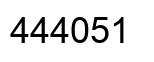 Number 444051 black image