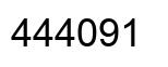 Number 444091 black image
