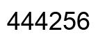 Número 444256 imagen negro